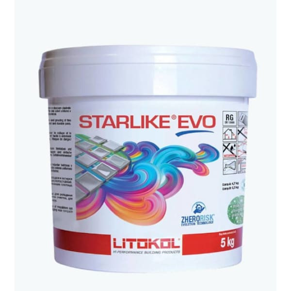 The Tile Doctor Starlike Evo Epoxy Grout, Nero Grafite, 5.5lb, Pallet Of 60