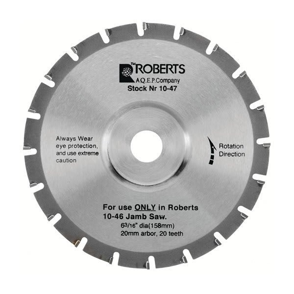 Roberts 6-3/16 In. 36-Tooth Carbide Tip Saw Blade For 10-55 Jamb Saw, #10-47-2