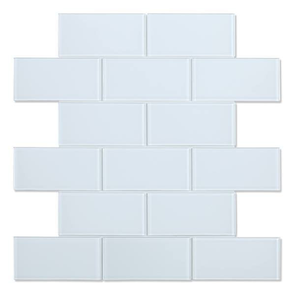 Inoxia Speedtiles Chardonnay White 11.73" X 11.73" Glass Wall Tile, Case Of 6 IG200CHA554/BX6