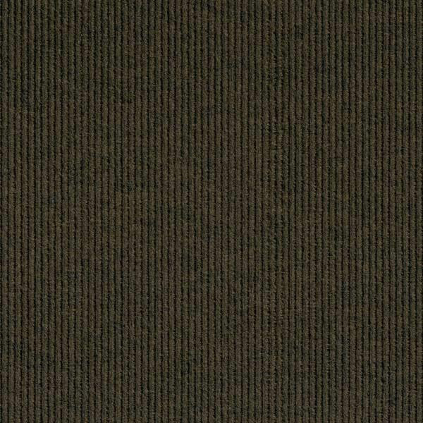Foss Floors Modular Mat Wide Wale Brown Peel-And-Stick Carpet Tile Package Of 10