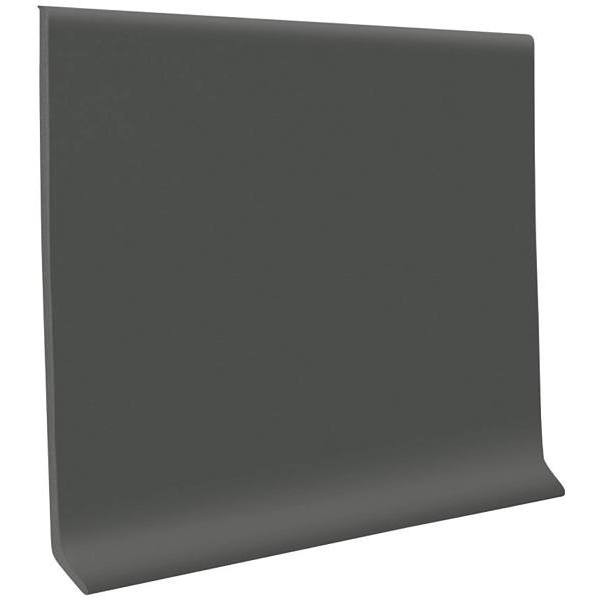 Roppe 700 Series 4 In. X 1/8 In. X 48 In. Thermoplastic Rubber Wall Cove Base (Charcoal)
