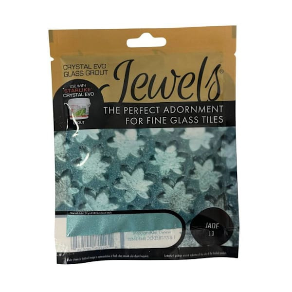 The Tile Doctor Crystal Evo Glass Grout Jewels, Jade, 75 Grams