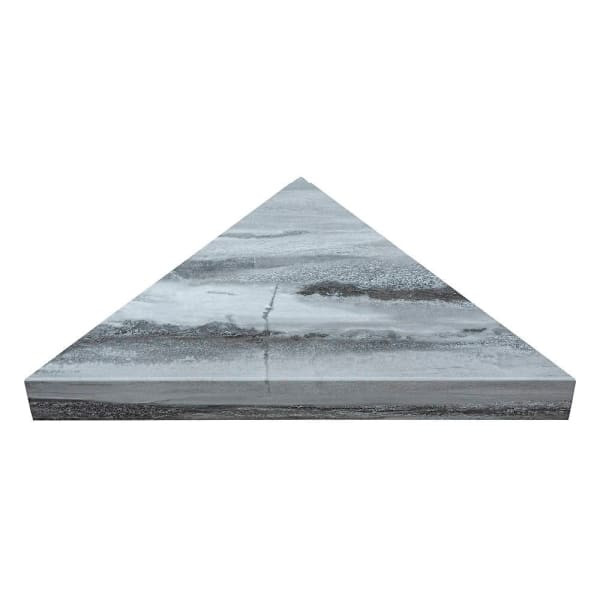 Palisade Vinyl Corner Shower Seat, 24.75" X 12.25", Hermitage Granite
