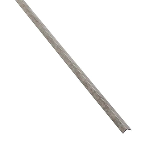 Palisade 94" Vinyl Backsplash L-Trim, Silver Lake, Package Of 5