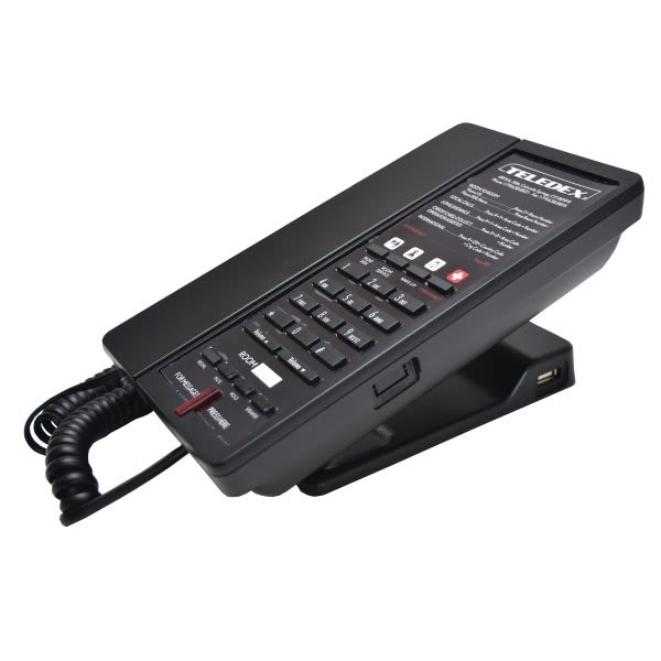 Teledex Analog, Corded, 1 Line Speakerphone, 4 Guest Service Keys, 2 Usb Ports