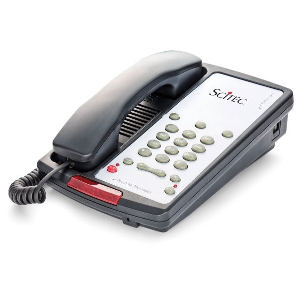 Aegis 3-08 Black 1-Line Guest Phone With 3-Service Button