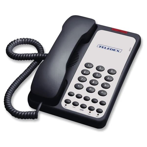 Teledex Opal Series 1005s Black 1-Line Analog Corded Speakerphone