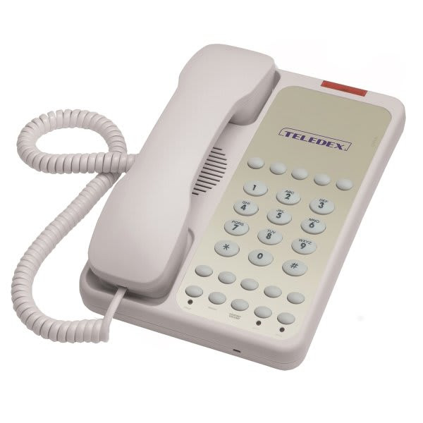 Teledex Ash Opal 1010s 1-Line Speakerphone With 10-Guest Key