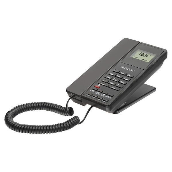 Teledex E100ip 1 L Corded With 4 Gsk And Usb, Speaker - Black