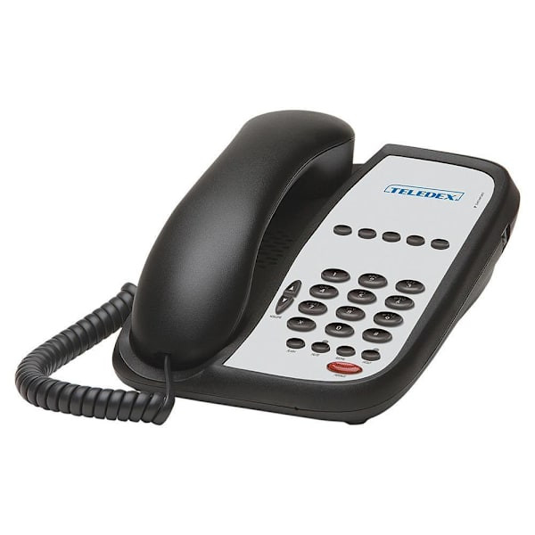 Teledex Iseries A105 Black, 1l Corded Phone With 5 Gsk