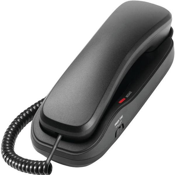 VTech Classic 1-Line Corded Trimstyle Phone (Matte Black)
