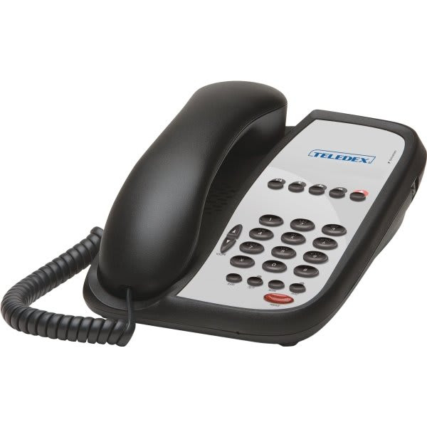 Teledex I Series Single Line Black Speakerphone