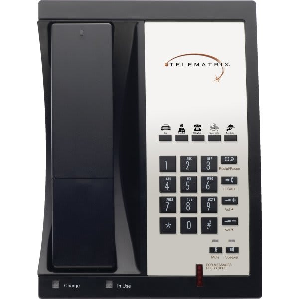 Telematrix  Single Line Black Telephone