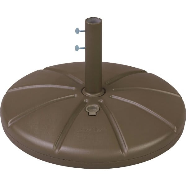 Grosfillex Resin Umbrella Base With Filling Cap Bronze