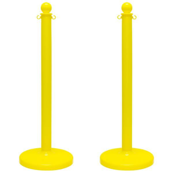 Mr. Chain Yellow Medium Duty Stanchion Package Of 2