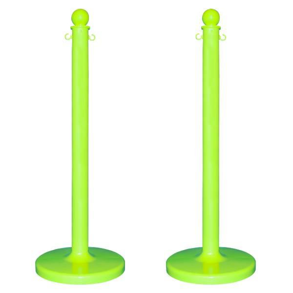 Mr. Chain Safety Green Medium Duty Stanchion Package Of 2