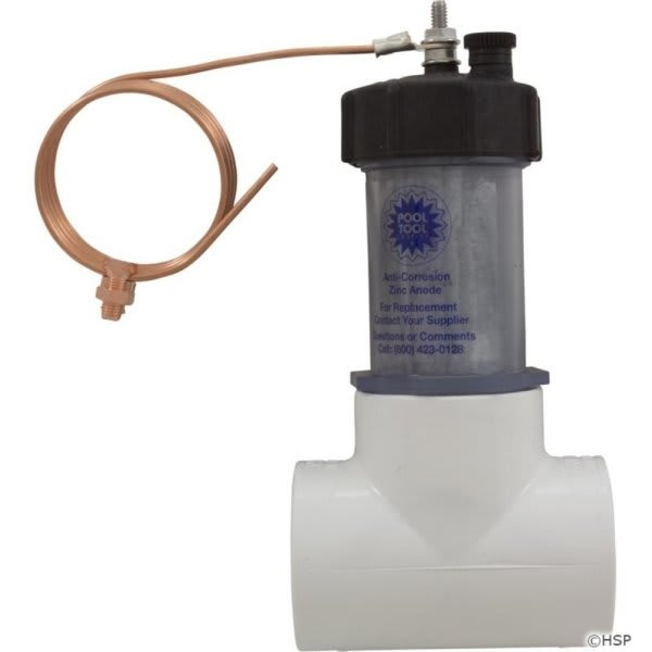 Pool Tool 104-D Inline Zinc Anode W/ 2 In Pvc Tee