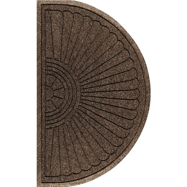 M+a Matting Waterhog Max Grand 3 X 6' Indoor/Outdoor Floor Mat Chestnut Brown Half Oval