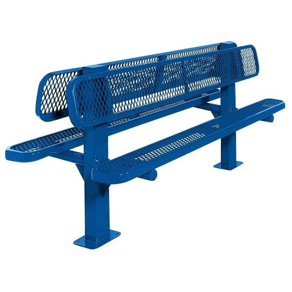 Ultrasite Diamond Blue Surface Mount Double Sided Bench 6'