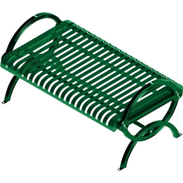 Ultrasite Green Portable Durham Bench 4' Vertical Slat