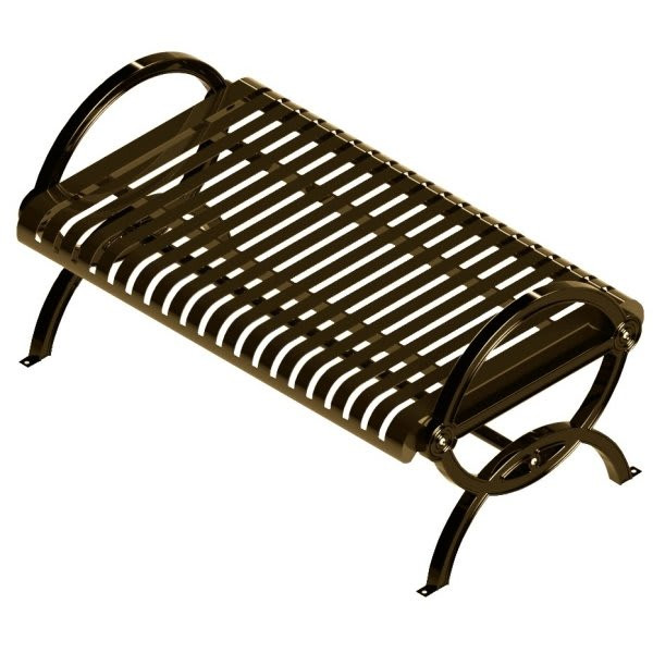 Ultrasite Brown Portable Durham Bench 4' Vertical Slat
