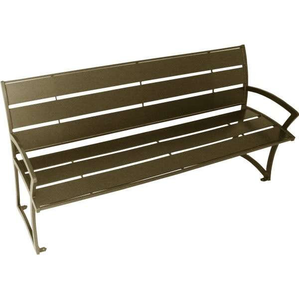 Ultrasite Premium Slats Portable Madison Bench 6' With Back