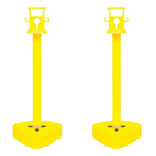Mr. Chain Yellow X-Treme Duty Stanchion Package Of 2