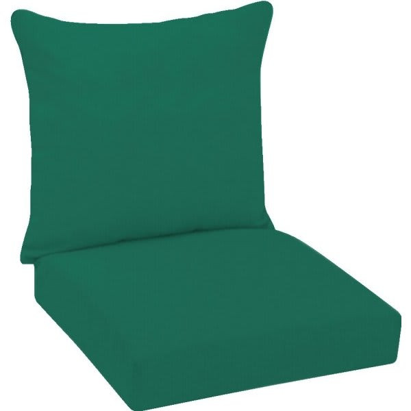 Fiberbuilt Custom Cushion Deep Seating Seat/Back In Sunbrella Forest Green