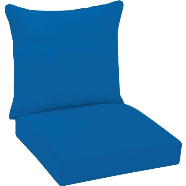 Fiberbuilt Custom Cushion Deep Seating Seat/Back In Sunbrella Pacific Blue