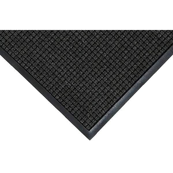M+a Matting Waterhog Squares Classic Mat, Charcoal 6 Ft. X 8 Ft., Cleated Backing