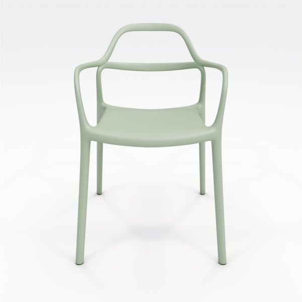 Kfi Express Yourself Indoor/outdoor Solid Polypropylene Chair In Sage