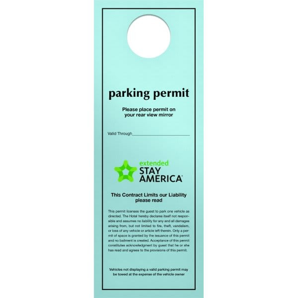 Single Source U.s. Parking Pass - Blue