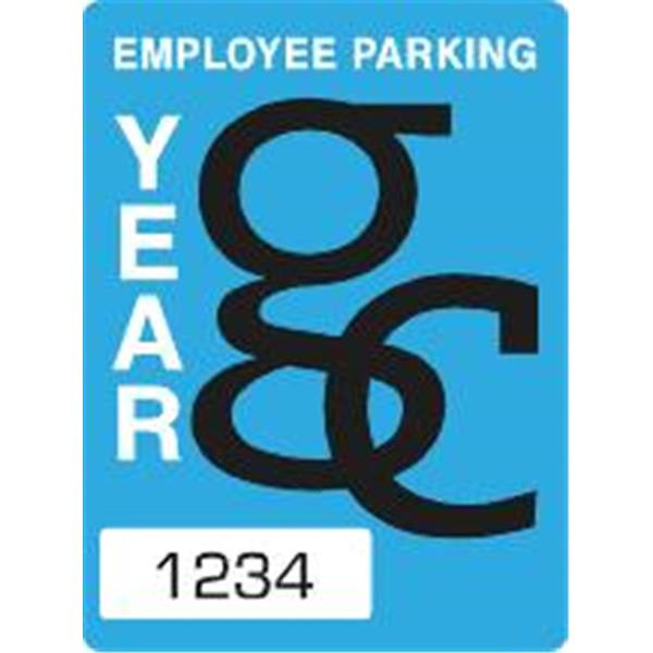 Custom Parking Permit Window Stickers, 2-1/4 X 3, Package Of 100