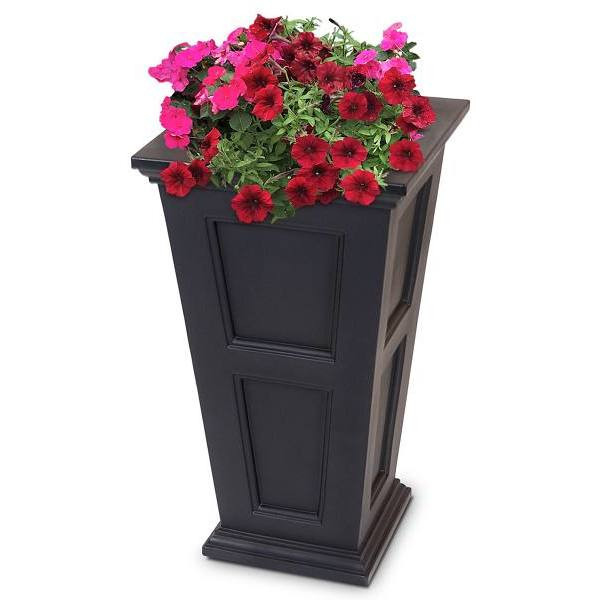 Mayne Fairfield 34" Tall Planter - Black