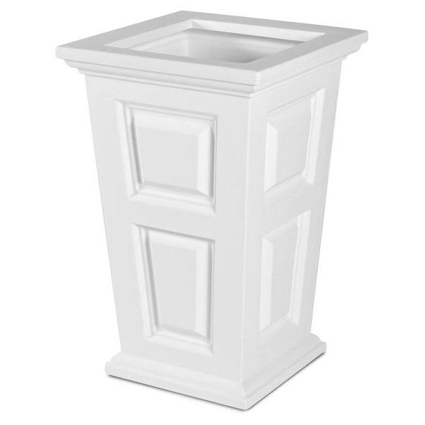 Mayne Wyndham 24" Tall Planter - White