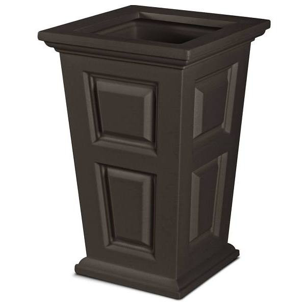 Mayne Wyndham 24" Tall Planter - Espresso