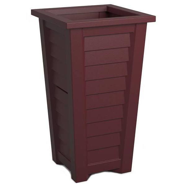 Mayne Lakeland 28" Tall Planter - Cranberry Red