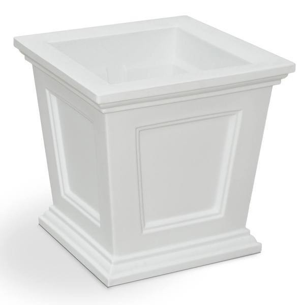 Mayne Fairfield 16x16 Square Planter - White