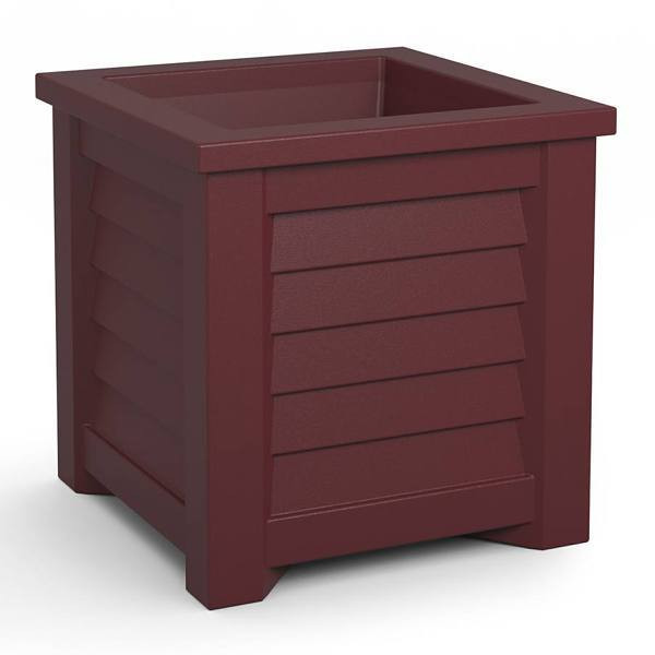 Mayne Lakeland 16x16 Square Planter - Cranberry Red