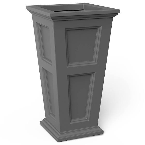 Mayne Fairfield 28" Tall Planter - Graphite Grey