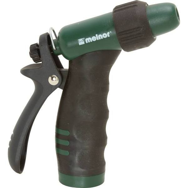 Melnor Rear-Trigger Adjustable Nozzle, Titanium