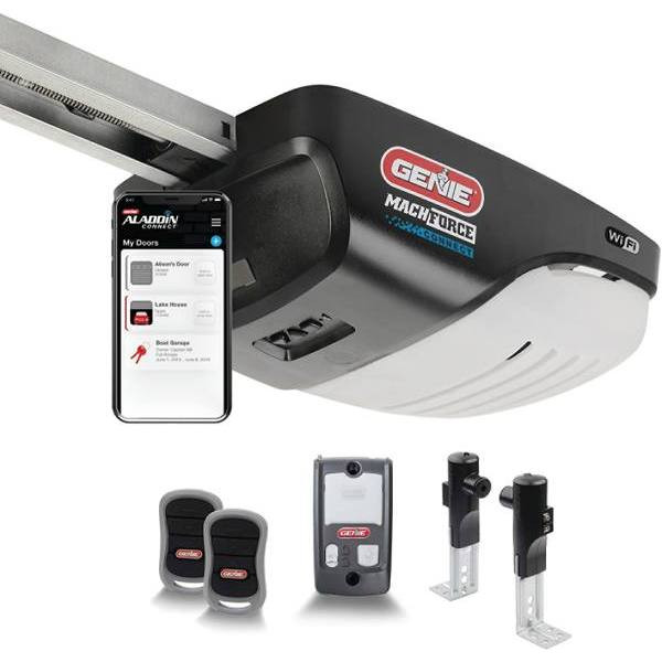 Genie 2 HPC Wi-Fi Smart Garage Door Opener W/ 3-Button Remotes And Wall Console