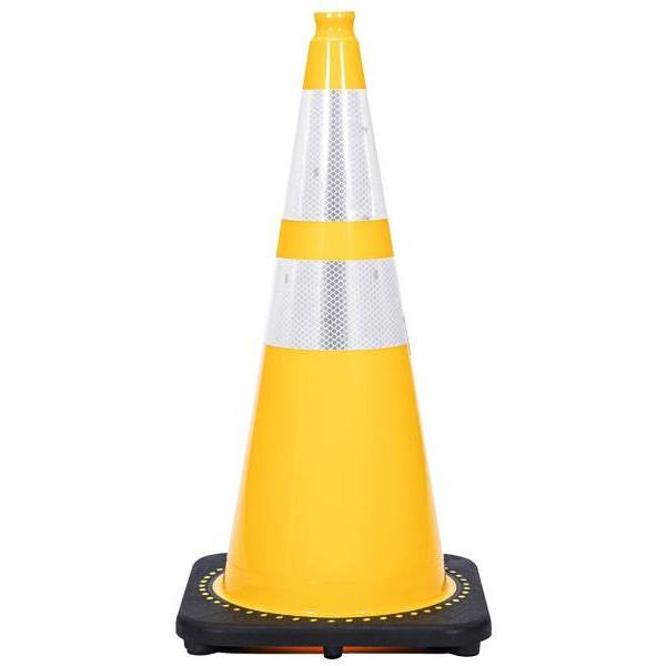 Mr. Chain 28-Inch Yellow Reflective Cone And Chain Kit Case Of 6