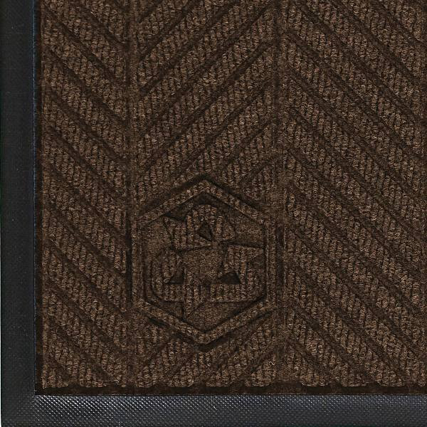 M+a Matting Waterhog Max Herringbone 4' X 6' Indoor/Outdoor Floor Mat (Chestnut Brown)