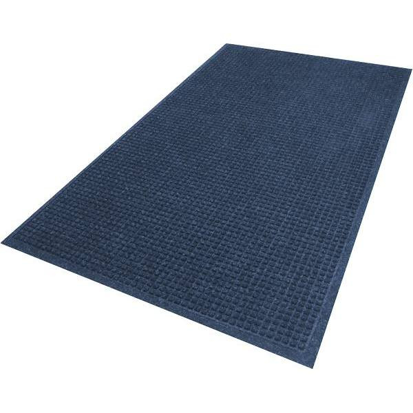 M+a Matting Waterhog Squares Fashion 3' X 5'. Commercial Floor Mat (Navy)