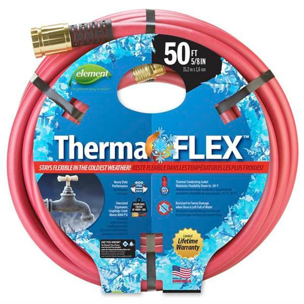 Swan Element Thermaflex 5/8 In. X 50 Ft. L Cold Weather Heavy-Duty Hose