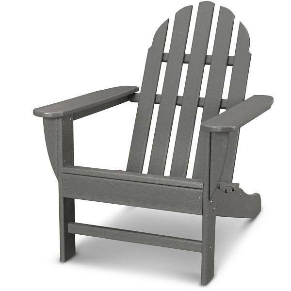 Cape Soleil  Verde Modern Adirondack Chair In Slate Gray