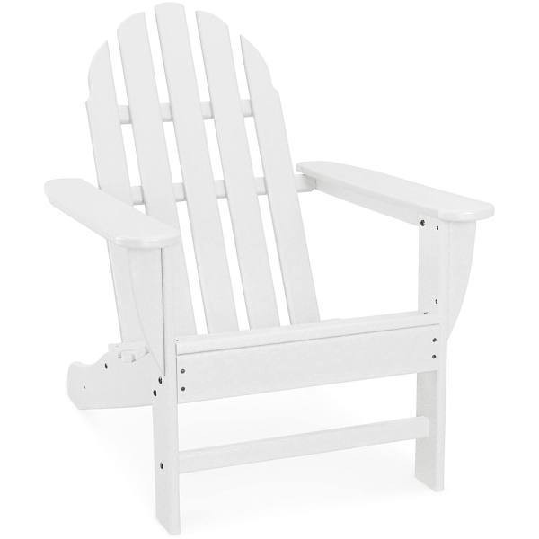 Cape Soleil Verde Modern Adirondack Chair In White