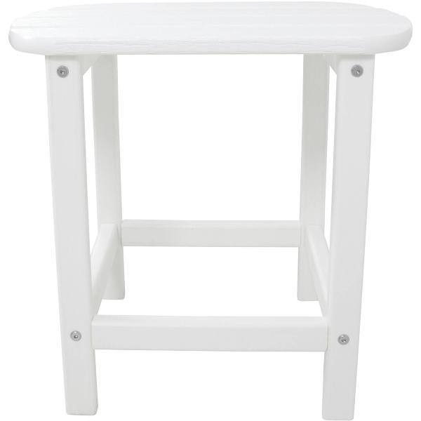Cape Soleil Verde 19" X 15" Side Table In White