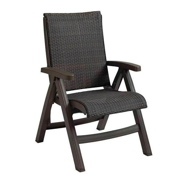 Grosfillex Java All-Weather Wicker Folding Chair